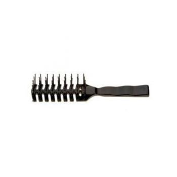 Pieptene din plastic pentru frizerie/coafura /barber culoare negru - Sinelco ieftin