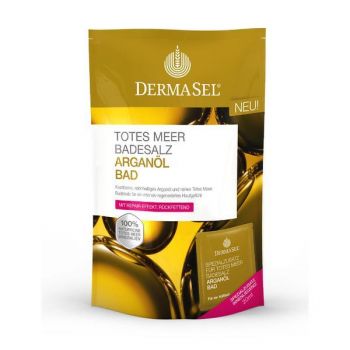 Sare de baie, cu ulei de argan, Dermasel, 400 gr