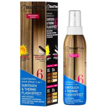 Spray Decolorant 2 in 1 Suntouch si Thermo Flash Blond Time Rosa Impex nr. 6, 200ml