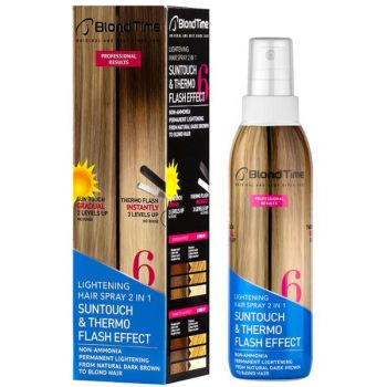 Spray Decolorant 2 in 1 Suntouch si Thermo Flash Blond Time Rosa Impex nr. 6, 200ml de firma original