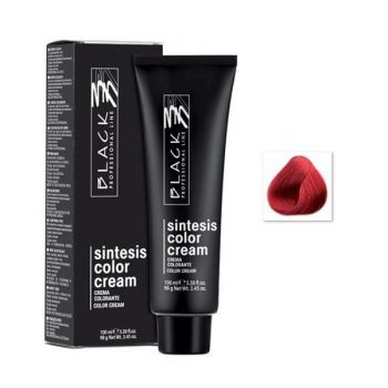 Vopsea Crema Permanenta - Black Professional Line Sintesis Color Cream, nuanta 0.6 Red GP, 100ml