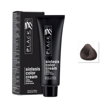 Vopsea Crema Permanenta - Black Professional Line Sintesis Color Cream, nuanta 5.1 Ash Light Brown, 100ml de firma originala