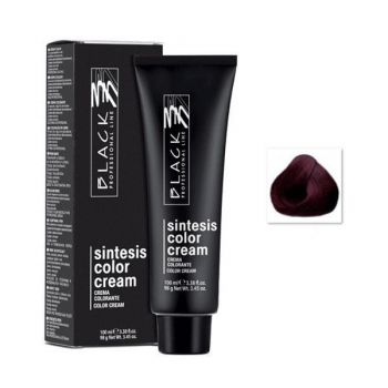 Vopsea Crema Permanenta - Black Professional Line Sintesis Color Cream, nuanta 5.2 Violet Light Brown, 100ml ieftina