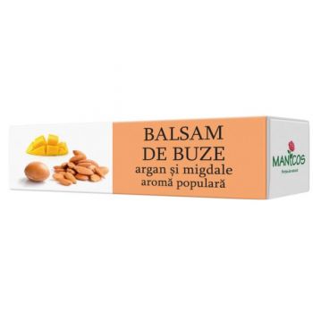 Balsam de Buze cu Argan si Migdale Manicos, 4.8g