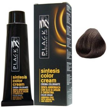 Vopsea Crema Demi-permanenta - Black Professional Line Sintesis Color Cream, nuanta 4.0 Medium Brown, 100ml