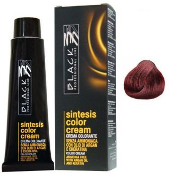 Vopsea Crema Demi-permanenta - Black Professional Line Sintesis Color Cream, nuanta 5.5 Mahogany Light Brown, 100ml