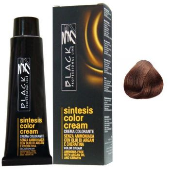 Vopsea Crema Demi-permanenta - Black Professional Line Sintesis Color Cream, nuanta 7.34 Caramel, 100ml