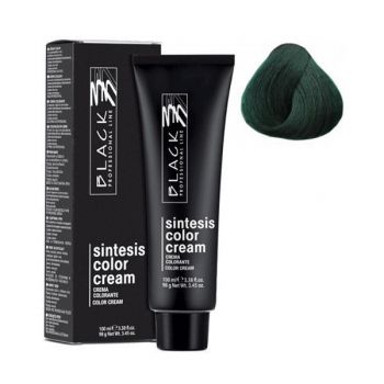 Vopsea Crema Permanenta - Black Professional Line Sintesis Color Cream Glam Colors, nuanta GL-C6 Ivy Green, 100ml