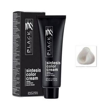 Vopsea Crema Permanenta - Black Professional Line Sintesis Color Cream, nuanta 10.12 Ultra Light Silver Blond, 100ml ieftina