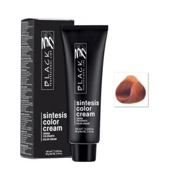 Vopsea Crema Permanenta - Black Professional Line Sintesis Color Cream, nuanta 6.43 Almond, 100ml