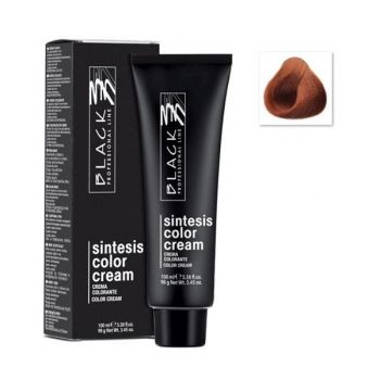 Vopsea Crema Permanenta - Black Professional Line Sintesis Color Cream, nuanta 7.4 Copper Medium Blond, 100ml ieftina