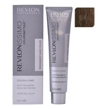 Vopsea Permanenta - Revlon Professional Revlonissimo Colorsmetique Permanent Hair Color, nuanta 4.41 Deep Chestnut Medium Brown, 60ml