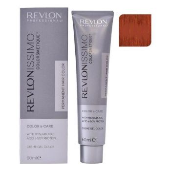 Vopsea Permanenta - Revlon Professional Revlonissimo Colorsmetique Permanent Hair Color, nuanta 66.40 Intense Copper, 60ml