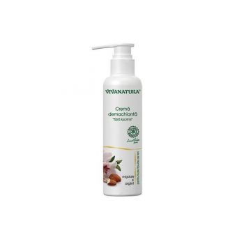 Crema Demachianta cu Argint Coloidal si Migdale Vivanatura, 145 ml