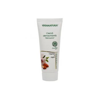 Crema Demachianta cu Argint Coloidal si Migdale Vivanatura, 75 ml