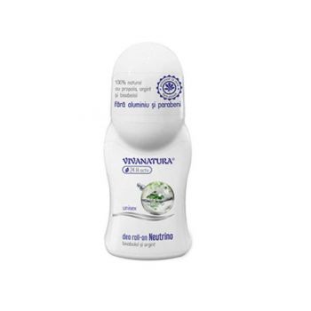 Deodorant Roll-On Neutrino Bisabolol si Argint Vivanatura, 50 ml