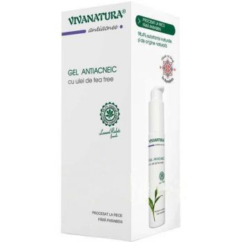 Gel Antiacneic cu Ulei de Tea Tree Vivanatura, 50 ml la reducere