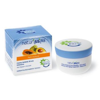 Crema antirid, ten normal si deshidratat cu papaya si avocado, Naturissima, 50 ml