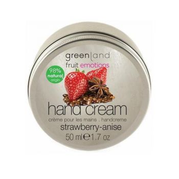 Crema maini, cu capsuni si anason, Greenland, cutie, 50 ml