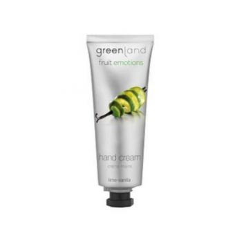 Crema maini, cu lamaie verde si vanilie, Greenland, tub 75 ml ieftina