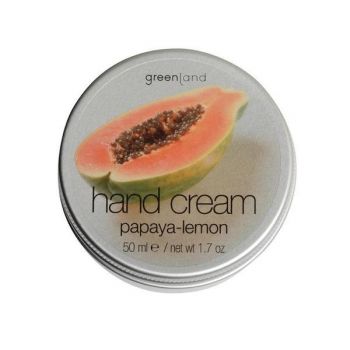 Crema maini, cu papaya si lamaie, Greenland, cutie, 50 ml