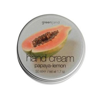 Crema maini, cu papaya si lamaie, Greenland, cutie, 50 ml