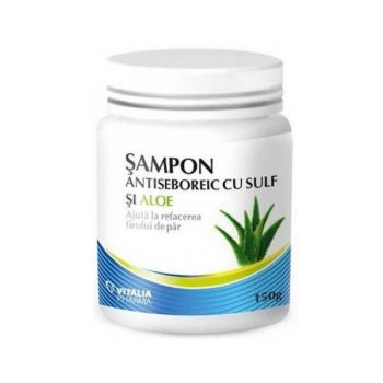 Sampon Antiseboreic cu Suf si Aloe Vitalia Pharma, 150 g