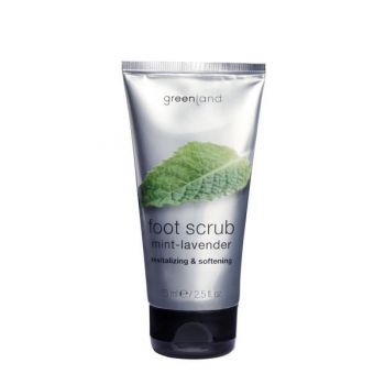 Exfoliant picioare, cu menta si levantica, Greenland, 75 ml