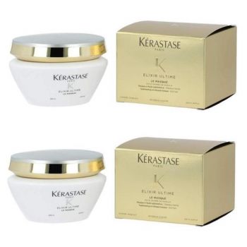 Pachet 2 x Masca pentru Stralucire - Kerastase Elixir Ultime Le Masque Sublimating Oil Infused Masque, 200ml de firma originala