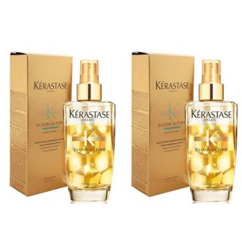 Pachet 2 x Serum Volum pentru Par Fin, Normal - Kerastase Elixir Ultime Oleo Complexe Volume Oil Mist 100 ml