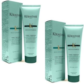 Pachet 2 x Tratament Fortifiant - Kerastase Resistance Ciment Thermique Resurfacing Strengthening Milk 150ml