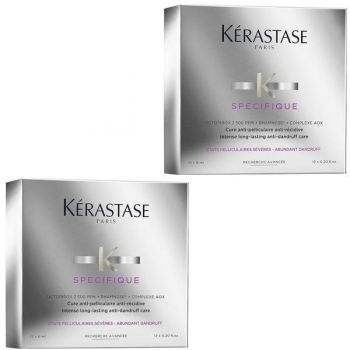 Pachet 2 x Tratament Intensiv Anti-Matreata - Kerastase Specifique Intense long-Lasting Anti-Dandruff Care, 12 x 6ml