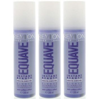 Pachet 3 x Balsam Leave In - Revlon Professional Equave Instant Beauty Blonde Detangling Conditioner 200 ml