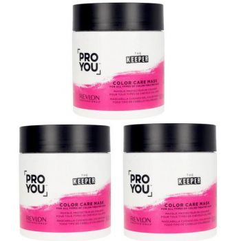 Pachet 3 x Masca pentru Par Vopsit - Revlon Professional Pro You The Keeper Color Care Mask, 500 ml