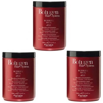 Pachet 3 x Masca Reconstructoare pentru Par Deteriorat - Fanola Botugen Hair System Botolife Reconstructive Mask, 1000ml