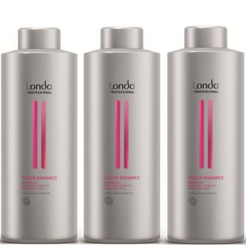 Pachet 3 x Sampon pentru Par Vopsit - Londa Professional Color Radiance Shampoo 1000 ml