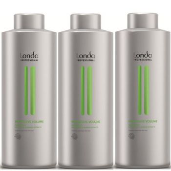 Pachet 3 x Sampon pentru Volum - Londa Professional Impressive Volume Shampoo 1000 ml