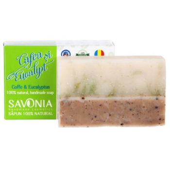 Sapun Natural cu Cafea si Eucalipt Savonia, 90g