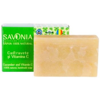 Sapun Natural cu Castravete si Vitamina C Savonia, 90g ieftin