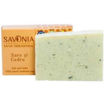 Sapun Natural cu Sare si Cedru Savonia, 90g de firma original