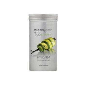 Sare exfolianta, cu lamaie verde si vanilie, Greenland, 400 gr ieftina