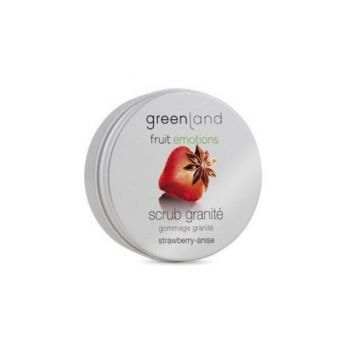 Exfoliant corp granita, cu capsuni si anason, Greenland, 200 ml