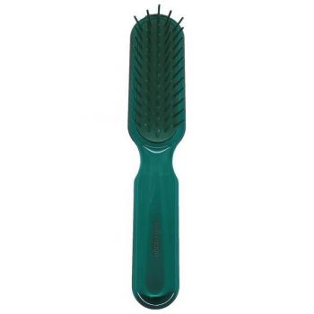 Perie pneumatica verde cu peri cilindrici din plastic, rezistenta la foen, Koh-I-Noor, 7115P