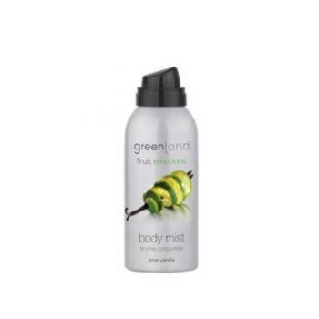 Spray corporal Body mist, cu lamaie verde si vanilie, Greenland, 75 ml de firma originala