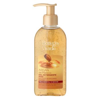 Gel delicat de curatare cu ulei de argan, pentru ten normal si uscat