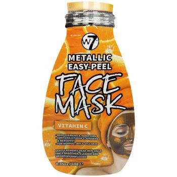 Masca Metalica cu Vitamina C, W7 Metallic Easy-Peel Face Mask, 10 g