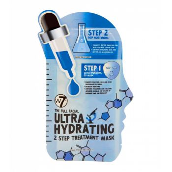 Masca Coreeana tratament pentru hidratare intensa W7 Ultra Hydrating 2 Step Face Mask, 23 g + 3 g la reducere