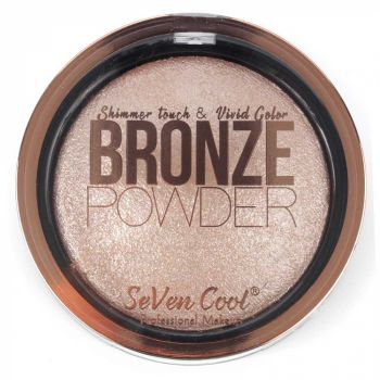 Pudra Profesionala Iluminatoare, Seven Cool, Bronze Powder, Shimmer Touch, 02 Rose Gold