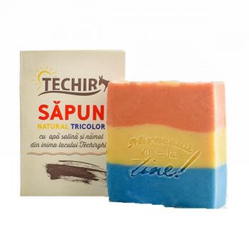 Sapun Natural Tricolor Techir, 120 g de firma original