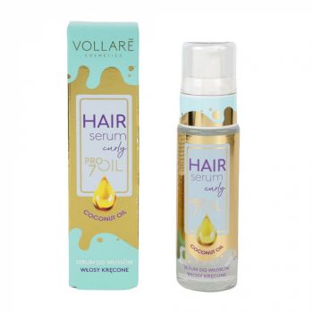 Serum pentru par Ondulat cu Ulei de Cocos, VOLLARE Pro Perfect Curls Oil, 30 ml